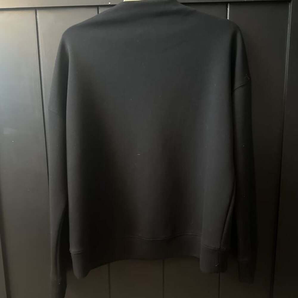 Cynthia Rowley Black Bonded Pullover Sweatshirt - Picture 3 of 3